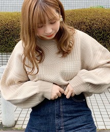 チェックニットプルオーバー【ZOZOTOWN限定アイテム】