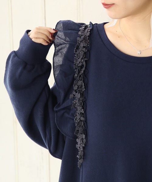 ワンピース Somariレース フリルスウェットワンピース ワンピース Somari ソマリ のファッション