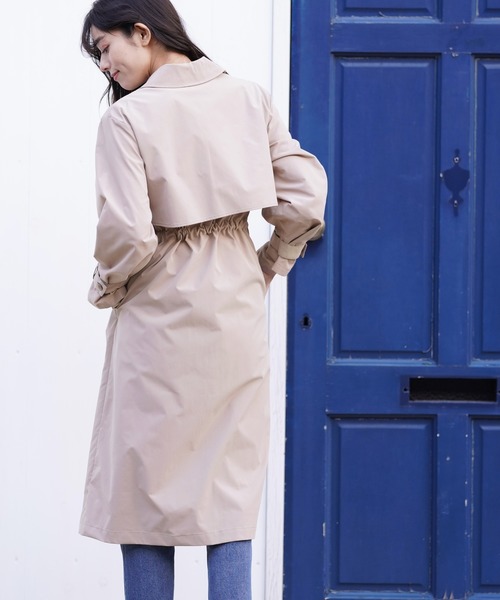 rps（アールピーエス）の「トレンチワンピコート（トレンチコート・レディース・ベージュ/ライトカーキ/グレイッシュベージュ・M）」の13枚目の写真