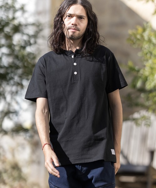 CAMBIO（カンビオ）の「mt6399-Henley Neck Tee Tシャツ（Tシャツ/カットソー・メンズ・ホワイト/ブラック/グレー/インディゴブルー/スミクロ・S/M/L/XL）」の21枚目の写真
