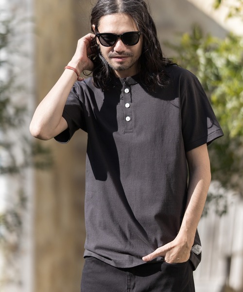 CAMBIO（カンビオ）の「mt6399-Henley Neck Tee Tシャツ（Tシャツ/カットソー・メンズ・ホワイト/ブラック/グレー/インディゴブルー/スミクロ・S/M/L/XL）」の12枚目の写真