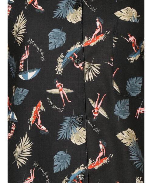 GYDA（ジェイダ）の「original ALOHA シャツ（シャツ/ブラウス・レディース・ブラック/ベージュ/オフホワイト・FREE）」の9枚目の写真
