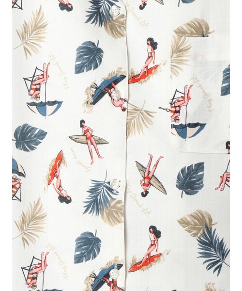 GYDA（ジェイダ）の「original ALOHA シャツ（シャツ/ブラウス・レディース・ブラック/ベージュ/オフホワイト・FREE）」の15枚目の写真