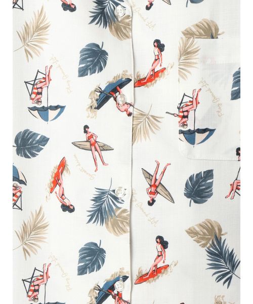 GYDA（ジェイダ）の「original ALOHA シャツ（シャツ/ブラウス・レディース・ブラック/ベージュ/オフホワイト・FREE）」の22枚目の写真