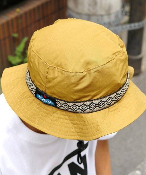 KAVU（カブー）の「KAVU/カブー 19821255 60/40 BUCKET HAT バケットハット（ハット・メンズ・ベージュ/ネイビー/マルチ・M/L）」の2枚目の写真