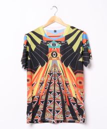 チャイハネ | 【チャイハネ】総柄プリントメンズTシャツ(Tシャツ/カットソー)