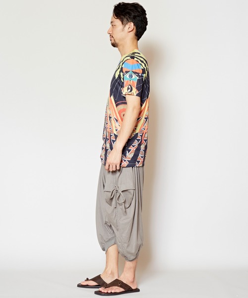 チャイハネ（チャイハネ）の「【チャイハネ】総柄プリントメンズTシャツ（Tシャツ/カットソー・メンズ・イエロー/レッド/ブルー・FREE）」の14枚目の写真