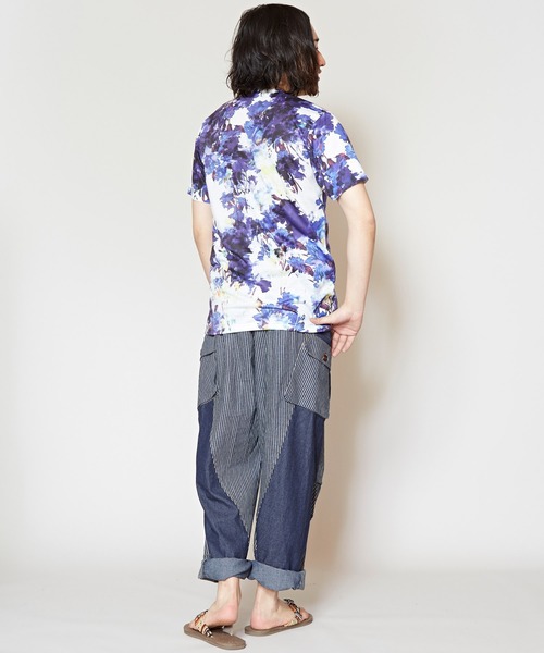 チャイハネ（チャイハネ）の「【チャイハネ】総柄プリントメンズTシャツ（Tシャツ/カットソー・メンズ・イエロー/レッド/ブルー・FREE）」の10枚目の写真