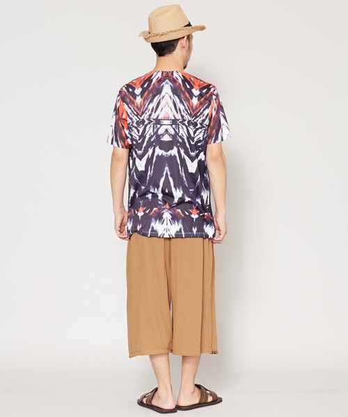 チャイハネ（チャイハネ）の「【チャイハネ】総柄プリントメンズTシャツ（Tシャツ/カットソー・メンズ・イエロー/レッド/ブルー・FREE）」の6枚目の写真