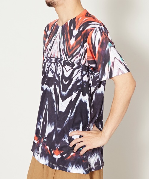 チャイハネ（チャイハネ）の「【チャイハネ】総柄プリントメンズTシャツ（Tシャツ/カットソー・メンズ・イエロー/レッド/ブルー・FREE）」の5枚目の写真