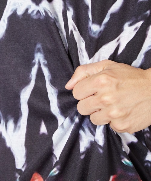 チャイハネ（チャイハネ）の「【チャイハネ】総柄プリントメンズTシャツ（Tシャツ/カットソー・メンズ・イエロー/レッド/ブルー・FREE）」の4枚目の写真