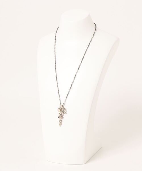 CHAN LUU（チャンルー）の「スネークモチーフミックスネックレス NSM-1464（ネックレス・メンズ・シルバー・フリー）」の3枚目の写真