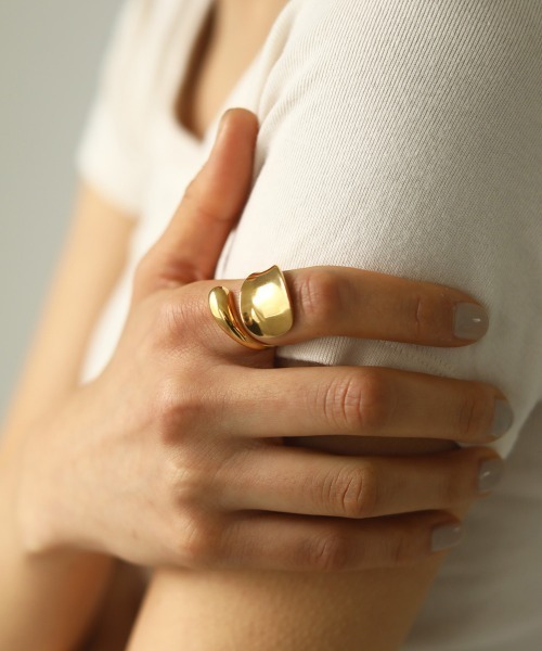 TODAYFUL ボリュームラインリング Plain Ring（Silver925）（リング