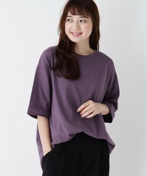 DRESKIP | 【M-L】USAコットン裾ラウンドゆるTシャツ(Tシャツ/カットソー)