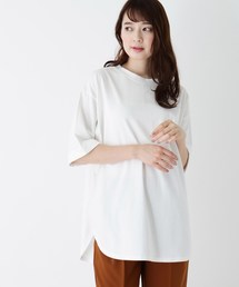 DRESKIP | 【M-L】USAコットン裾ラウンドゆるTシャツ(Tシャツ/カットソー)
