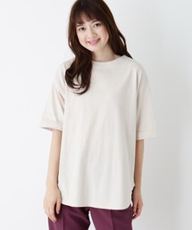 DRESKIP | 【M-L】USAコットン裾ラウンドゆるTシャツ(Tシャツ/カットソー)