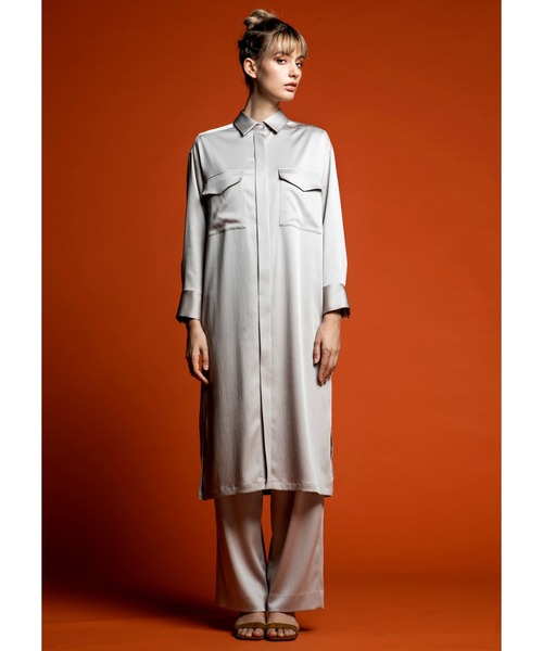 Sov.(ソブ)の「アルタイルサランクレープパンツ(その他パンツ・レディース・ベージュ/カーキ・36/38)」の6枚目の写真