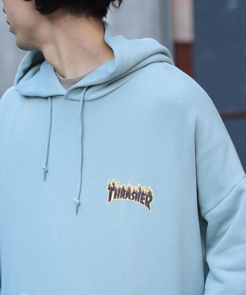 Thrasher フレイム ロゴ フーディ プルオーバー パーカー 関税込 FLAME LOGO HOODIE SWEAT PARKA/スラッシャー10oz(オンス)裏起毛