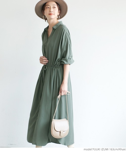 とろみシャツワンピース（シャツワンピース）｜coca（coca）（コカ）の
