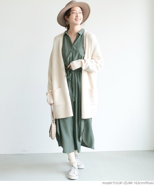 とろみシャツワンピース（シャツワンピース）｜coca（coca）（コカ）の