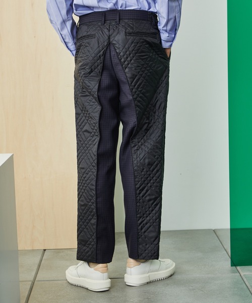 UNITED TOKYO(ユナイテッドトウキョウ)の「シェットランドウールキルトスラックス(スラックス・メンズ・ネイビー/グレー・1/2/3)」の9枚目の写真