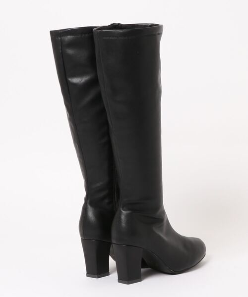 Noubel Voug Relax（ヌーベルヴォーグリラックス）の「ストレッチロングブーツ（ブーツ・レディース・ブラック/ブラック系その他・S/M/L/LL/3L）」の4枚目の写真