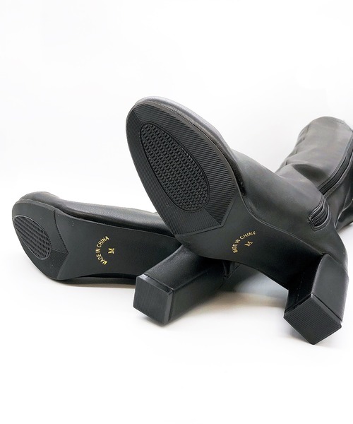 Noubel Voug Relax（ヌーベルヴォーグリラックス）の「ストレッチロングブーツ（ブーツ・レディース・ブラック/ブラック系その他・S/M/L/LL/3L）」の9枚目の写真