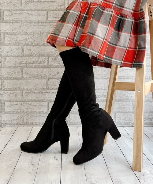 Noubel Voug Relax（ヌーベルヴォーグリラックス）の「ストレッチロングブーツ（ブーツ・レディース・ブラック/ブラック系その他・S/M/L/LL/3L）」の19枚目の写真