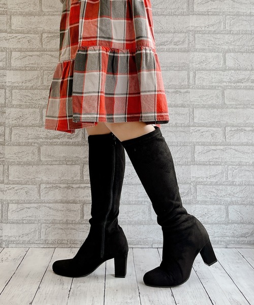 Noubel Voug Relax（ヌーベルヴォーグリラックス）の「ストレッチロングブーツ（ブーツ・レディース・ブラック/ブラック系その他・S/M/L/LL/3L）」の20枚目の写真