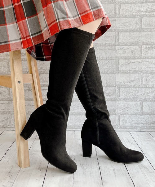 Noubel Voug Relax（ヌーベルヴォーグリラックス）の「ストレッチロングブーツ（ブーツ・レディース・ブラック/ブラック系その他・S/M/L/LL/3L）」の21枚目の写真