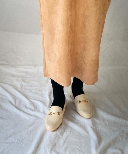 EVOL（イーボル）の「ビットローファー（ローファー・レディース・ブラック/アイボリー・S/M/L）」の10枚目の写真