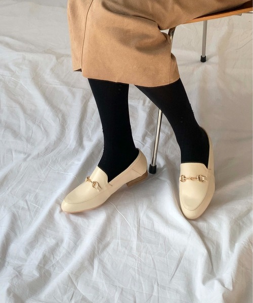 EVOL（イーボル）の「ビットローファー（ローファー・レディース・ブラック/アイボリー・S/M/L）」の8枚目の写真