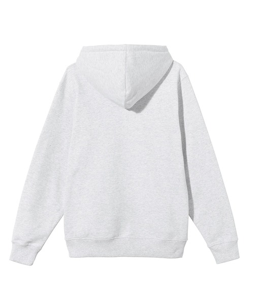 stussy ドット柄 パーカー グレー M STUSSY（ステューシー）の「Contrast Stitch Label Hood