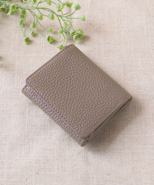 mieno（ミエノ）の「[mieno]牛革レザーミニウォレットコンパクト財布（財布・レディース・ブラック/ダークブラウン/パープル/レッド/ブルー/グリーン/ウッド/マスタード/キャメル/グレー系その他/ピンク系その他/イエロー系その他/ブルー系その他・FREE）」の3枚目の写真
