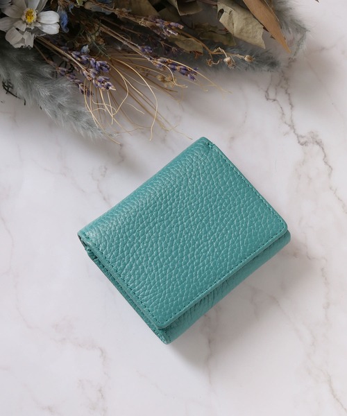 mieno（ミエノ）の「[mieno]牛革レザーミニウォレットコンパクト財布（財布・レディース・ブラック/ダークブラウン/パープル/レッド/ブルー/グリーン/ウッド/マスタード/キャメル/グレー系その他/ピンク系その他/イエロー系その他/ブルー系その他・FREE）」の7枚目の写真