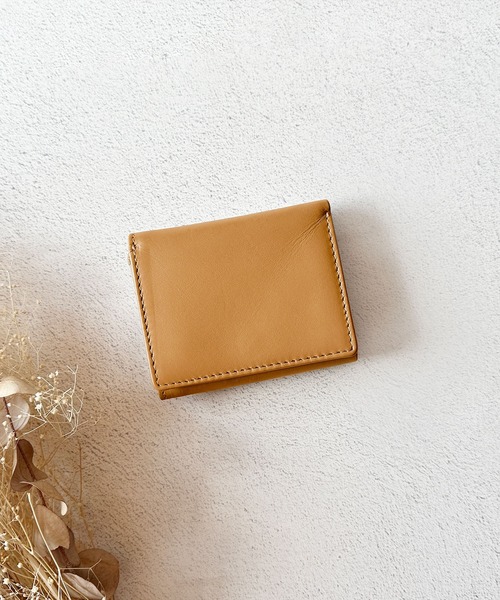 mieno（ミエノ）の「[mieno]牛革レザーミニウォレットコンパクト財布（財布・レディース・ブラック/ダークブラウン/パープル/レッド/ブルー/グリーン/ウッド/マスタード/キャメル/グレー系その他/ピンク系その他/イエロー系その他/ブルー系その他・FREE）」の10枚目の写真