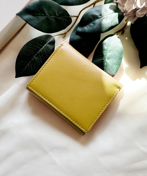 mieno（ミエノ）の「[mieno]牛革レザーミニウォレットコンパクト財布（財布・レディース・ブラック/ダークブラウン/パープル/レッド/ブルー/グリーン/ウッド/マスタード/キャメル/グレー系その他/ピンク系その他/イエロー系その他/ブルー系その他・FREE）」の9枚目の写真