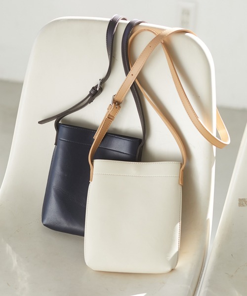 CRAFT STANDARD BOUTIQUE（クラフトスタンダードブティック）の「ミニショルダーバッグ　＊（ショルダーバッグ・レディース・カーキ/ネイビー/ホワイト・FREE）」の8枚目の写真