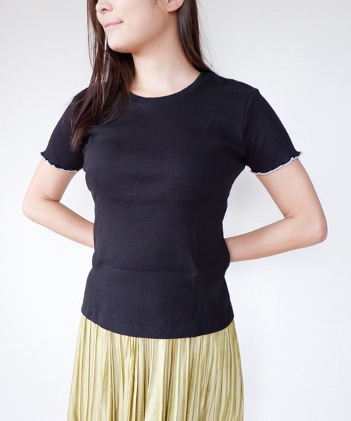FRUIT OF THE LOOM(フルーツオブザルーム)の「【FRUIT OF THE LOOM】リブインナーTシャツ/レディース(Tシャツ/カットソー・レディース・C/A/B・M/S/L)」の2枚目の写真