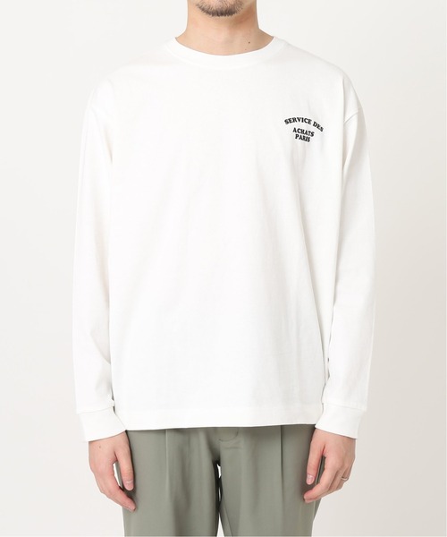 417 EDIFICE(フォーワンセブンエディフィス)の「◆【BIG SHIRTS / ビックシャツ】 ACHATS PARIS ロンTEE(Tシャツ/カットソー・メンズ・グレー/ネイビー/ホワイト・MEDIUM/SMALL/LARGE)」の12枚目の写真