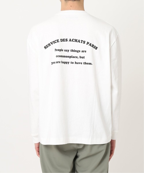 417 EDIFICE(フォーワンセブンエディフィス)の「◆【BIG SHIRTS / ビックシャツ】 ACHATS PARIS ロンTEE(Tシャツ/カットソー・メンズ・グレー/ネイビー/ホワイト・MEDIUM/SMALL/LARGE)」の8枚目の写真