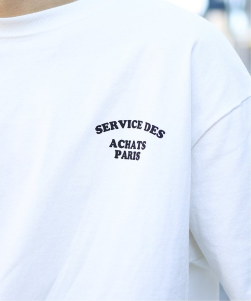 417 EDIFICE(フォーワンセブンエディフィス)の「◆【BIG SHIRTS / ビックシャツ】 ACHATS PARIS ロンTEE(Tシャツ/カットソー・メンズ・グレー/ネイビー/ホワイト・MEDIUM/SMALL/LARGE)」の22枚目の写真