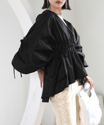【chuclla】【2021/SS】Gather flared blouse sb-5 chwt7