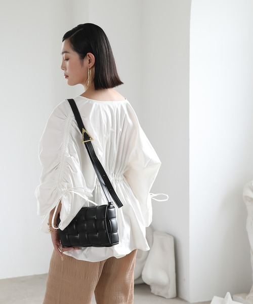 chuclla(チュクラ)の「【chuclla】【2021/SS】Gather flared blouse sb-5 chwt7(シャツ/ブラウス・レディース・ホワイト/ブラック/ベージュ・FREE)」の12枚目の写真