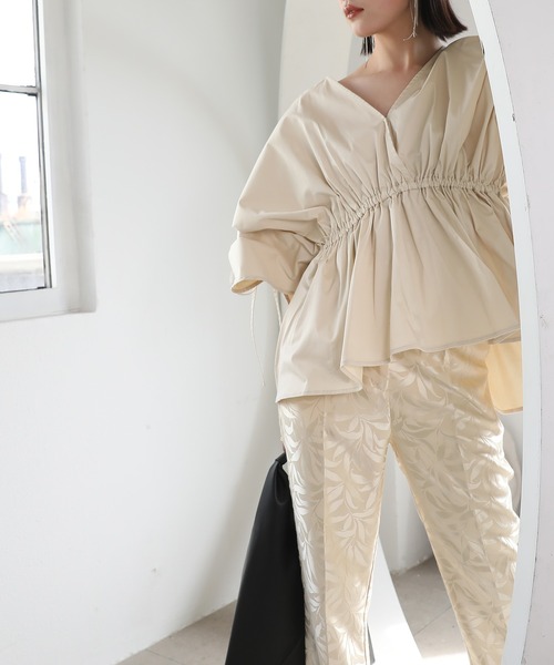 chuclla(チュクラ)の「【chuclla】【2021/SS】Gather flared blouse sb-5 chwt7(シャツ/ブラウス・レディース・ホワイト/ブラック/ベージュ・FREE)」の17枚目の写真