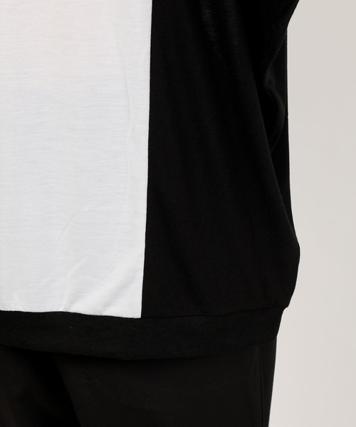 TopIsm（トップイズム）の「ドルマンスリーブ切替無地 半袖カットソー（Tシャツ/カットソー・メンズ・ホワイト/ベージュ/チャコール・M/L）」の11枚目の写真