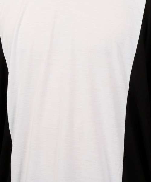 TopIsm（トップイズム）の「ドルマンスリーブ切替無地 半袖カットソー（Tシャツ/カットソー・メンズ・ホワイト/ベージュ/チャコール・M/L）」の5枚目の写真