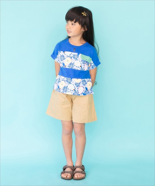RAGMART(ラグマート)の「プリントヨークTシャツ フルーツ柄(Tシャツ/カットソー・キッズ・オフホワイト/サックスブルー・120cm/100cm/130cm/110cm)」の5枚目の写真