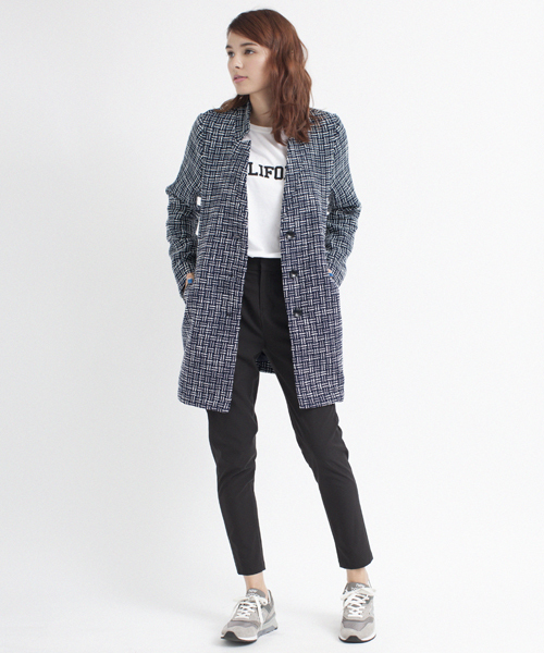 MILKFED.（ミルクフェド）の「【vikka4月号掲載】TUCK LONG PANTS　（タックパンツ/無地/ストレッチ）（その他パンツ・レディース・ブラック/ネイビー・X-SMALL/SMALL/MEDIUM）」の8枚目の写真