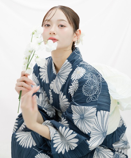 Dita（ディータ）の「1人で着られる浴衣5点セット 和歌山染工日本染め（ゆかた・しわへこ帯・下駄・着付け本・腰ひも）【K】（浴衣・レディース・その他1/その他2/その他3/その他4/その他5/その他6/その他7/その他8/その他10/その他9/その他12/その他11/その他13/その他14/その他15/その他16/その他17/その他18/その他19/その他20・FREE）」の19枚目の写真